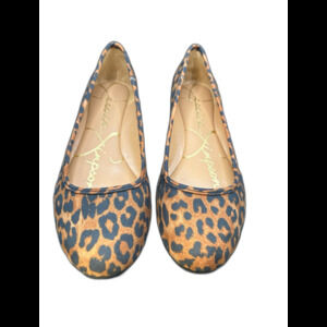 Jessica Simpson Leopard Print Ballet Flats Rounded Toe Mareike Shoe 7 NIB